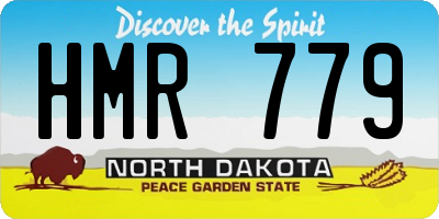 ND license plate HMR779