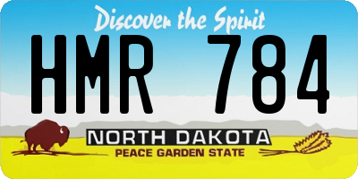 ND license plate HMR784