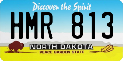 ND license plate HMR813