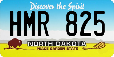 ND license plate HMR825