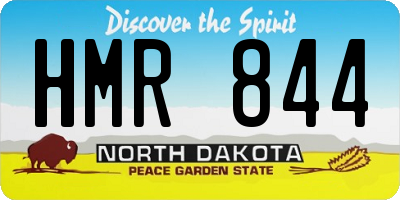 ND license plate HMR844