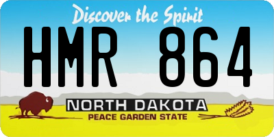 ND license plate HMR864