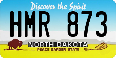 ND license plate HMR873