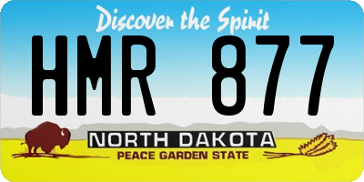 ND license plate HMR877