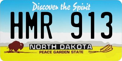 ND license plate HMR913