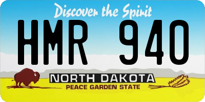 ND license plate HMR940