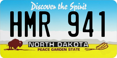 ND license plate HMR941