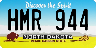 ND license plate HMR944