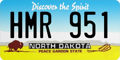 ND license plate HMR951