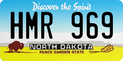 ND license plate HMR969