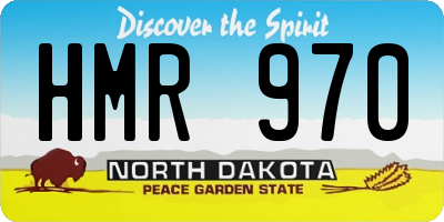 ND license plate HMR970