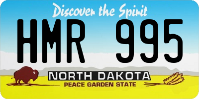 ND license plate HMR995