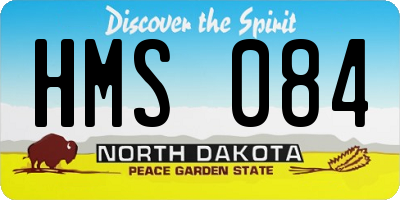 ND license plate HMS084