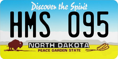 ND license plate HMS095