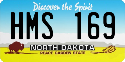 ND license plate HMS169