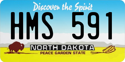 ND license plate HMS591