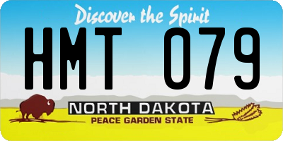 ND license plate HMT079