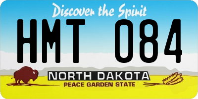 ND license plate HMT084