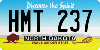 ND license plate HMT237