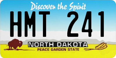 ND license plate HMT241