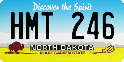 ND license plate HMT246