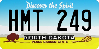 ND license plate HMT249