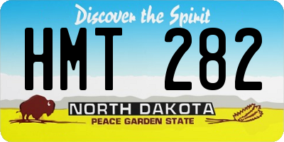 ND license plate HMT282