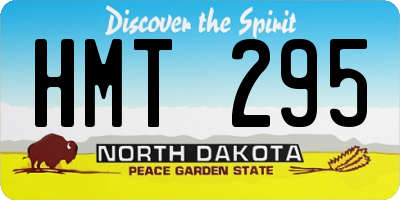 ND license plate HMT295