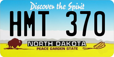 ND license plate HMT370