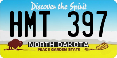 ND license plate HMT397