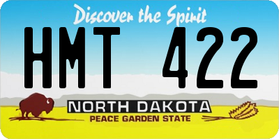 ND license plate HMT422