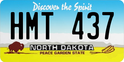 ND license plate HMT437