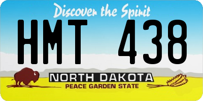 ND license plate HMT438