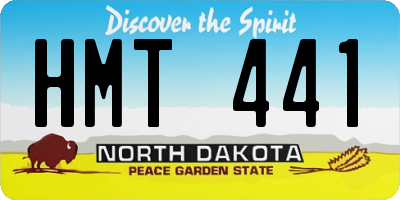 ND license plate HMT441