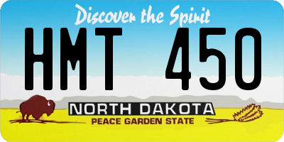 ND license plate HMT450