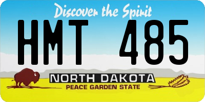 ND license plate HMT485