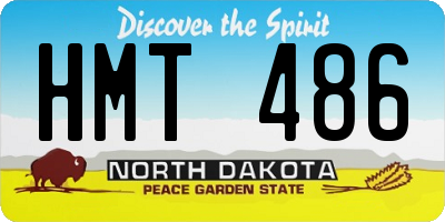 ND license plate HMT486