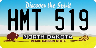 ND license plate HMT519