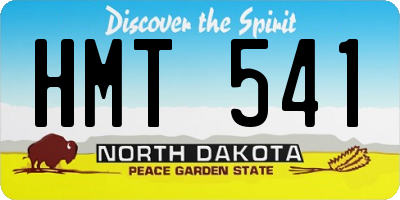 ND license plate HMT541