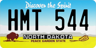 ND license plate HMT544