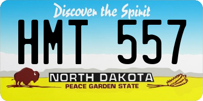 ND license plate HMT557