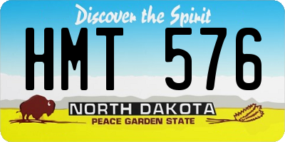 ND license plate HMT576
