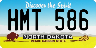 ND license plate HMT586
