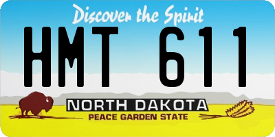ND license plate HMT611