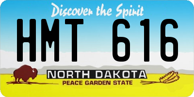 ND license plate HMT616