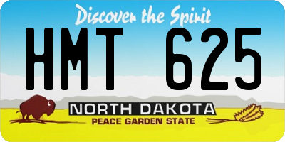 ND license plate HMT625