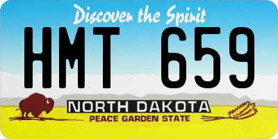 ND license plate HMT659