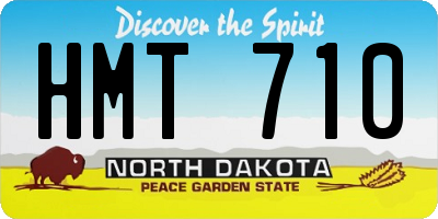 ND license plate HMT710
