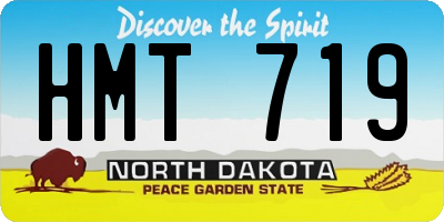ND license plate HMT719