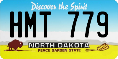 ND license plate HMT779